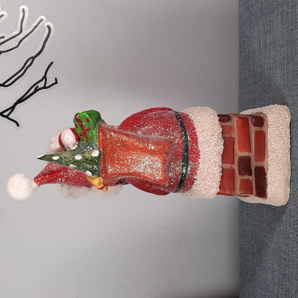Roman Vintage Look Santa In Chimney Figure Figurine Statue - Picture 3 of 7